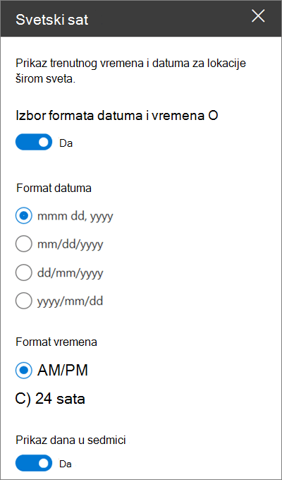 Okvir sa alatkama za veb segment 