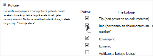 Dijalog birača kolona