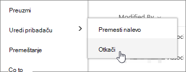 Isticanje datoteke sa markiranim dugmetovima 