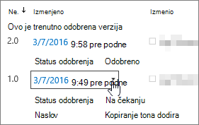 Dugme padajućeg dijaloga 
