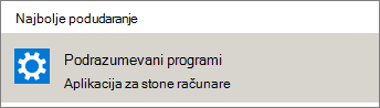 Podrazumevani programi u operativnom sistemu Windows