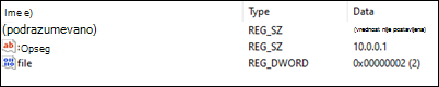 Outlook blokira otvaranje Primer IP adrese