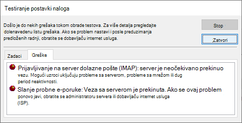 Snimak ekrana prozora 