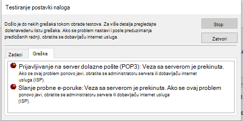 Snimak ekrana prozora 