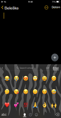 Pretraga emodžija iOS - 2