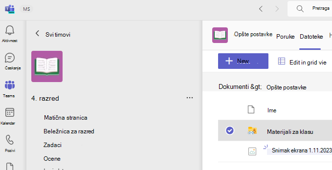 Materijali za klasu
