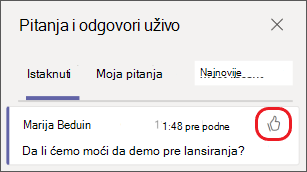 Izaberite ikonu palaca nagore
