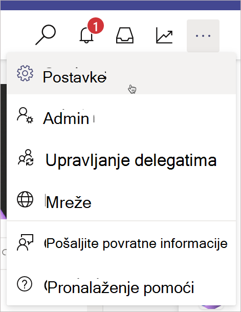 Pristupite postavkama kampanje u gornjem desnom uglu stranice kampanje.