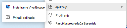 Snimak ekrana komande 