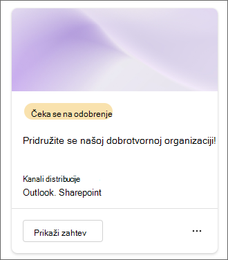 Snimak ekrana publikacije sa statusom 