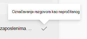 Označavanje poruke kao nepročitane u Engage prijemnom poštanskom sandučetu