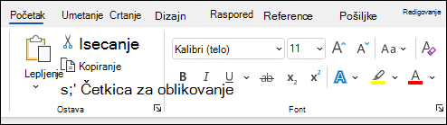 Oblikovanje teksta u programu Word