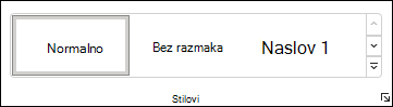 Izaberite stil u programu Word