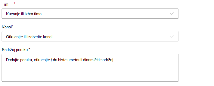 Radnja – automatizujte poruke i ispravke