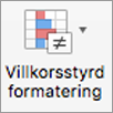 Knappen Villkorsstyrd formatering