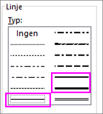 linjeformat