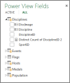 Dold tabell och fält i Power View