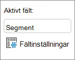 Bild av menyfliksområdet i Excel
