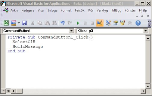 En subprocedur i Visual Basic