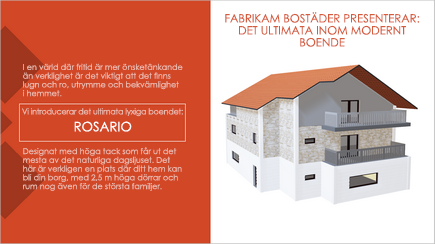 Skärmbild av en 3D PowerPoint-mall som täcker