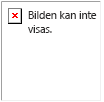 Felmeddelande: Den här bilden kan inte visas