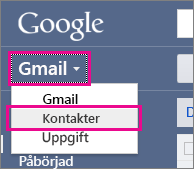 google gmail – klicka på kontakter