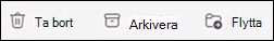 Arkivknappen i Outlook för Mac