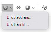 Infoga bild i signatur i Outlook för Mac
