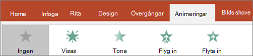 Välj en animering från galleriet