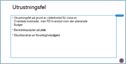 Skärmen för samarbetsprocess i PowerPoint