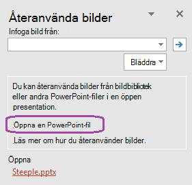 Bläddra för att hitta en presentation