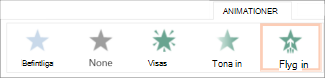 Välj en animeringseffekt