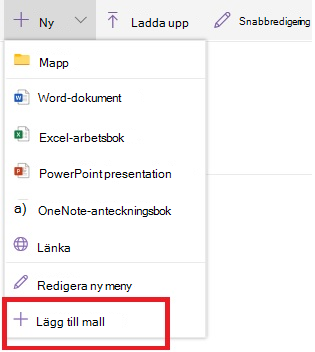 Lägg till mall
