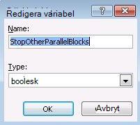Dialogrutan Redigera variabel
