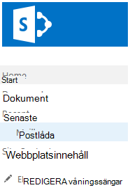 Postlåda under Senaste i Snabbstart