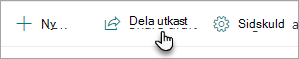 Kommandot Privat utkastresurs