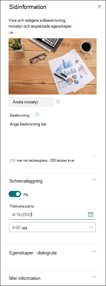 Aktivera schemaläggning