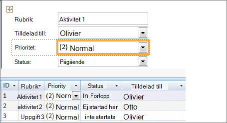 Skapa en vy med Microsoft Access