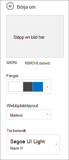 Anpassa det valda temat