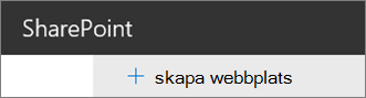 Skapa kommando för webbplats