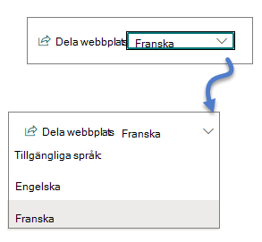Listrutan Språk