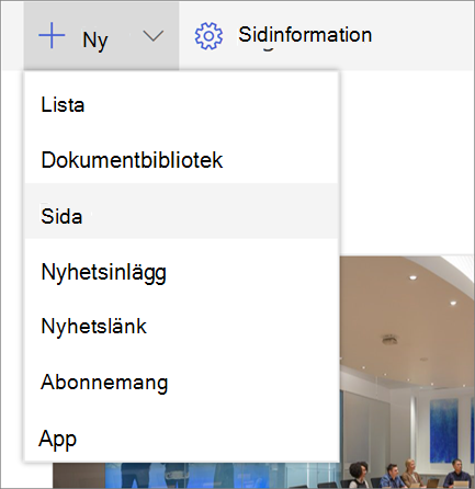Ny sida