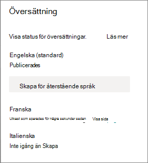 Översättningsstatus