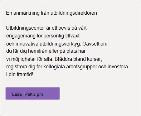 Skärmbild av text- och formateringswebbdelen