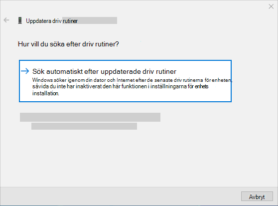 sök automatiskt efter uppdaterad drivrutin för att uppdatera ljuddrivrutin