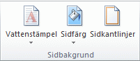 Menyfliksområdet i Office 2010