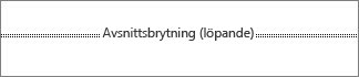 Så ser en avsnittsbrytning ut