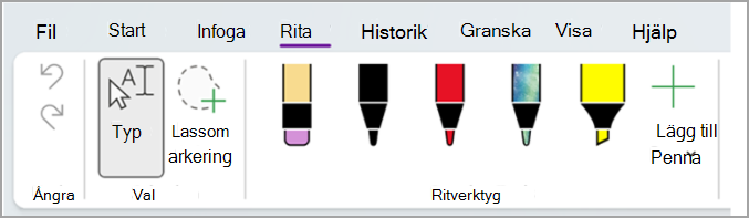 Pennanteckning under inspelning