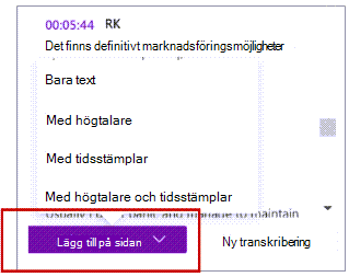 Lägg till på sidan