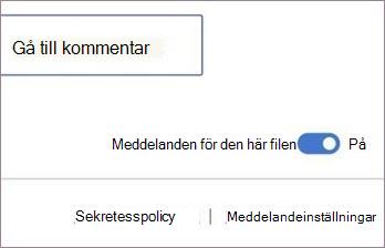 Aktivera eller inaktivera aviseringar